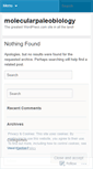 Mobile Screenshot of molecularpaleobiology.com