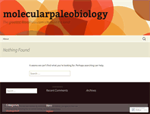 Tablet Screenshot of molecularpaleobiology.com